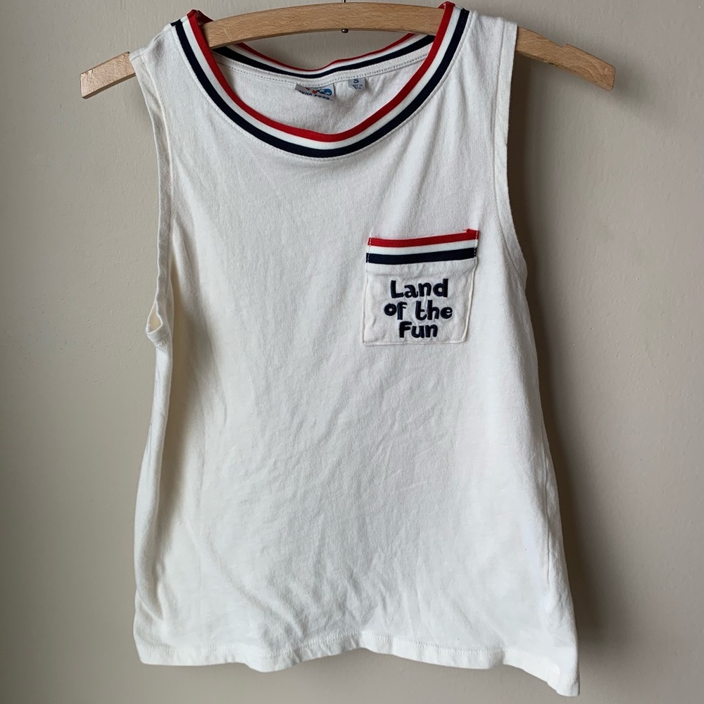 Land of the Fun striped american tank top